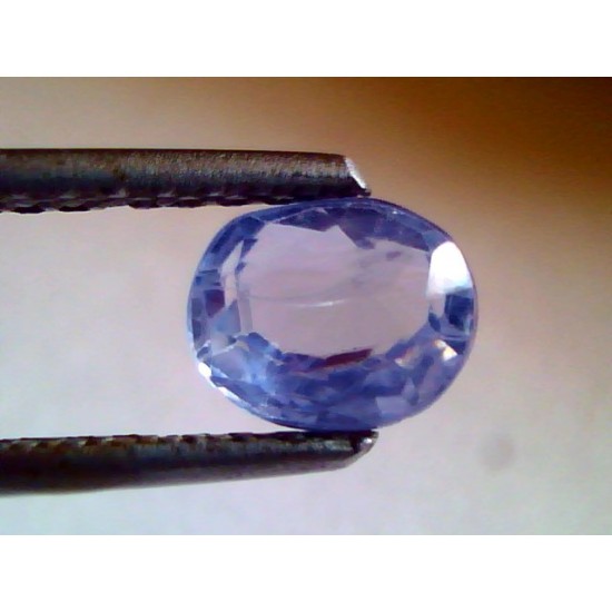 1.35 Ct Unheated Untreated Ceylon Natural Light blue Sapphire