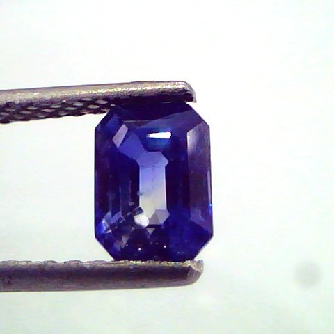 1.54 Ct Emerald Cut Unheated Natural Ceylon Blue Sapphire AAAA