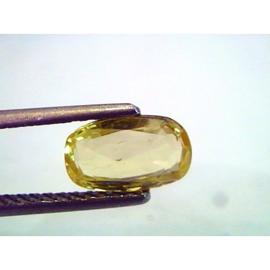 1.65 Ct Unheated Untreated Natural Ceylon Yellow Sapphire,Gems