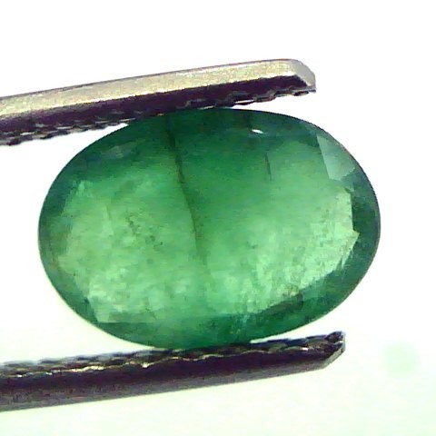1.61 Ct Untreated Natural Zambian Emerald Gemstone