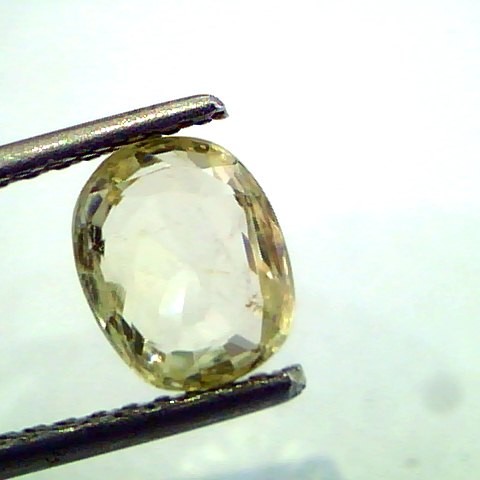 1.78 Ct Unheated Untreated Natural Yellow Sapphire Gemstone