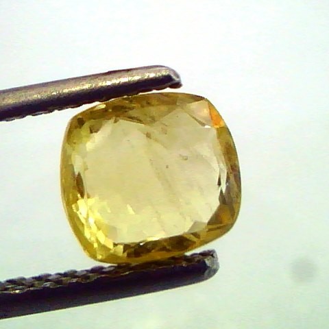 1.82 Ct Unheated Untreted Natural Ceylon Yellow Sapphire/Pukhraj