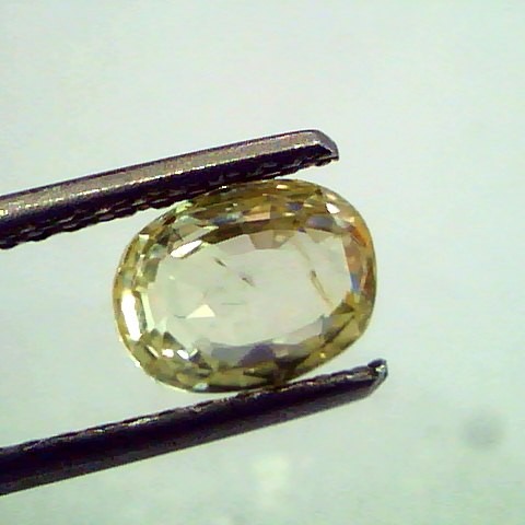 2.02 Unheated Untreated Natural Ceylon Yellow Sapphire Gemstone