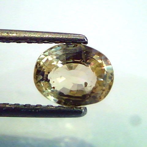 2.04 Ct Unheated Untreted Natural Ceylon Yellow Sapphire/Pukhraj