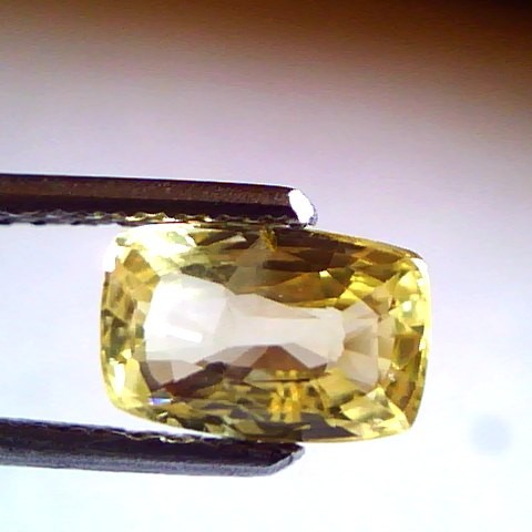 1.75 Ct Unheated Untreated Natural Ceylon Yellow Sapphire Gems