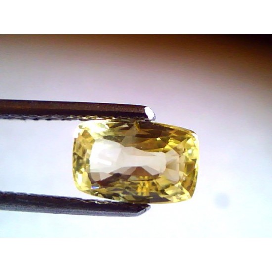 1.75 Ct Unheated Untreated Natural Ceylon Yellow Sapphire Gems