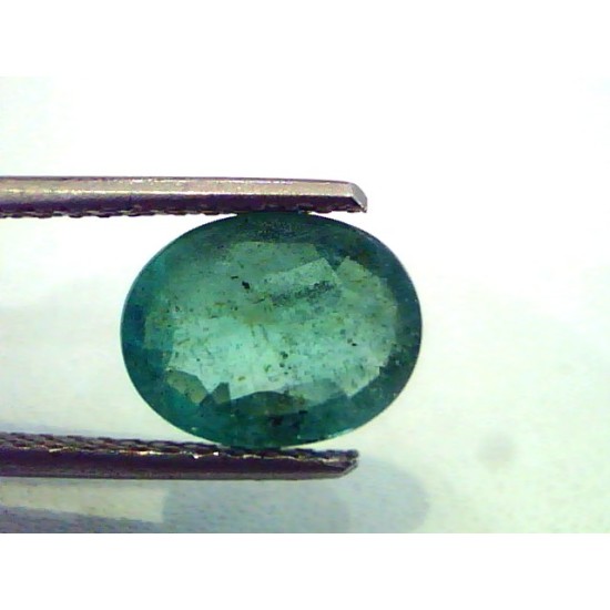 2.10 Ct Unheated Untreated Natural Zambian Emerald Gemstone
