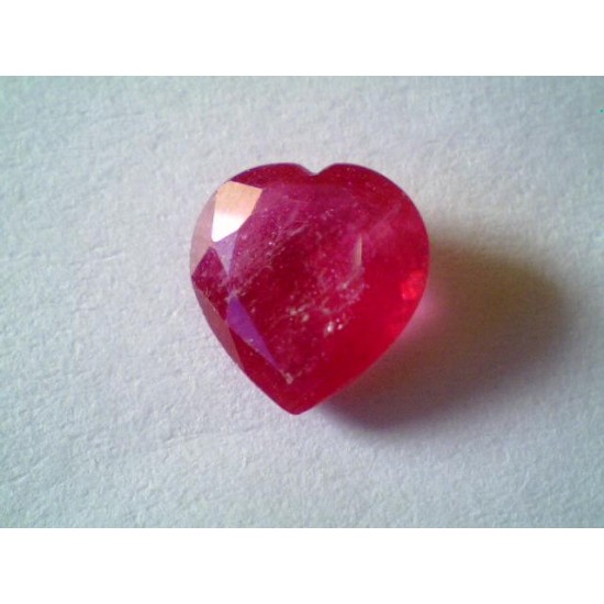 2.10 Ct Heart Shaped Natural New Burma Ruby Gemstone,Real manek