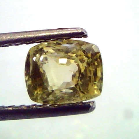 2.09 Ct Unheated Untreted Natural Ceylon Yellow Sapphire/Pukhraj