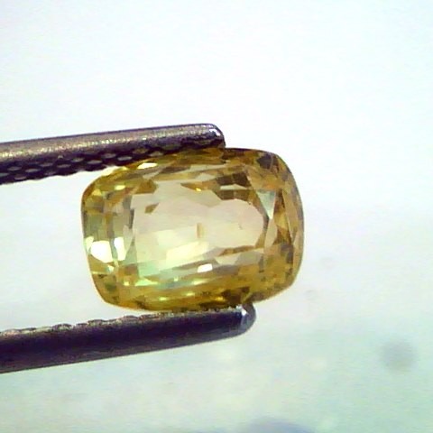 2.15 Ct Unheated Untreated Natural Ceylon Yellow Sapphire,Gems