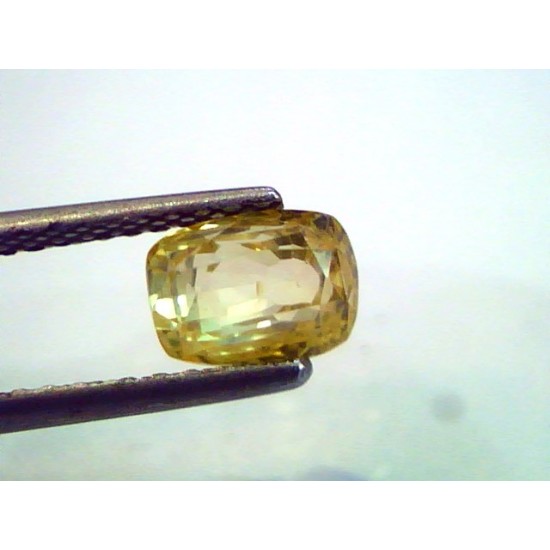 2.15 Ct Unheated Untreated Natural Ceylon Yellow Sapphire,Gems