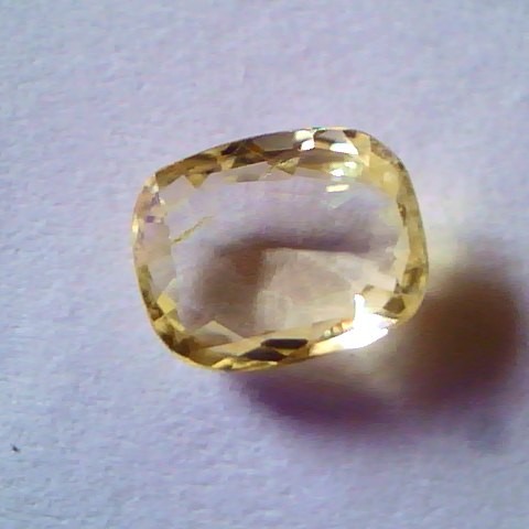 2.30 Ct Unheated Untreted Natural Ceylon Yellow Sapphire Pukhraj
