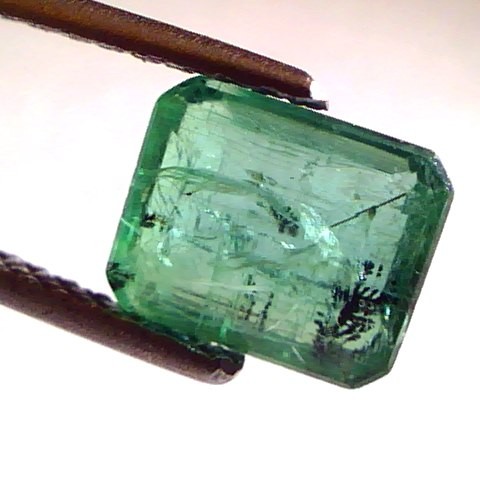 2 Ct Untreated Natural Zambian Emerald Panna Mercury Gemstone