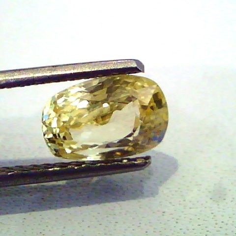 2.36 Ct Unheated Untreated Natural Ceylon Yellow Sapphire Gems