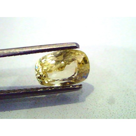2.36 Ct Unheated Untreated Natural Ceylon Yellow Sapphire Gems