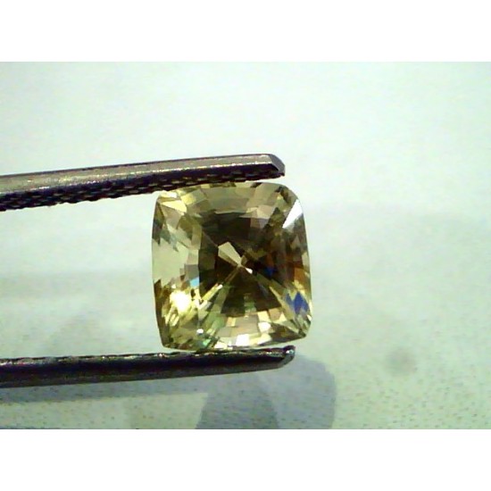 2.47 Ct Unheated Untreated Natural Ceylon Yellow Sapphire Gems