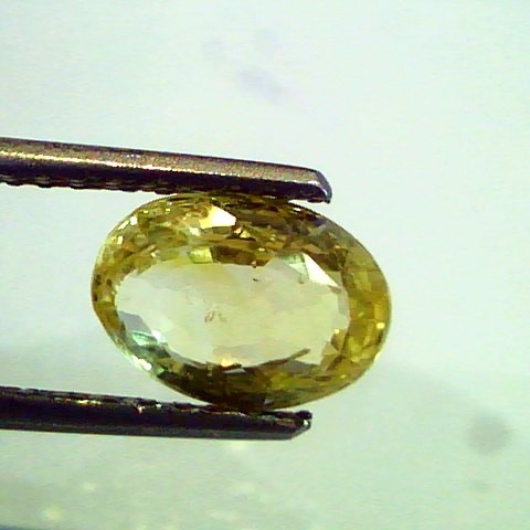 2.65 Ct Unheated Untreted Natural Ceylon Yellow Sapphire,Pukhraj
