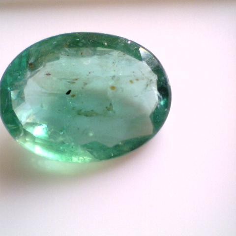 2.70 VVS CLEAN UNTREATED NATURAL ZAMBIAN EMERALD + GOLD PENDENT