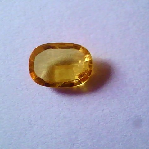 2.82 Ct Natural Yellow Sapphire Pukhraj Gemstone for Jupiter