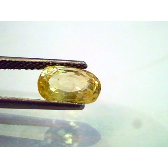2.85 Ct Unheated Untreated Natural Ceylon Yellow Sapphire Gems