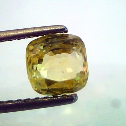 2.89 Ct Unheated Untreted Natural Ceylon Yellow Sapphire/Pukhraj