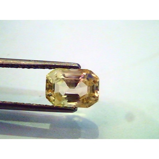 2.87 Ct Unheated Untreated Natural Ceylon Yellow Sapphire Gems