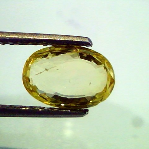 2.90 Ct Unheated Untreted Natural Ceylon Yellow Sapphire,Pukhraj