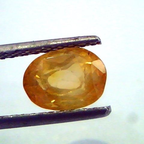 2.90 Ct Untreated Ceylon Yellow/orangish Sapphire Gems