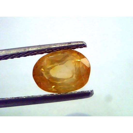 2.90 Ct Untreated Ceylon Yellow/orangish Sapphire Gems