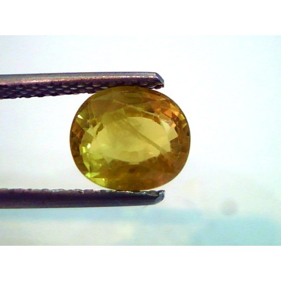 2.94 Ct Natural Yellow Sapphire Pukhraj Jupiter Gemstone(Heated)