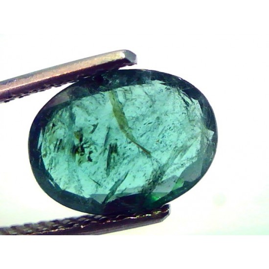 2.95 Ct Untreated Natural Zambian Green Emerald Panna Gemstone