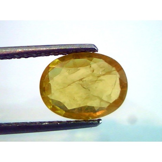 2.95 Ct Natural Yellow Sapphire Pukhraj Jupiter Gemstone(Heated)