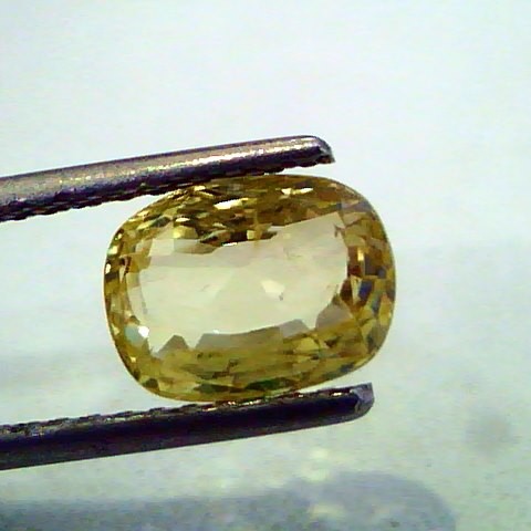 3.02 Ct Unheated Untreated Natural Ceylon Yellow Sapphire Gems