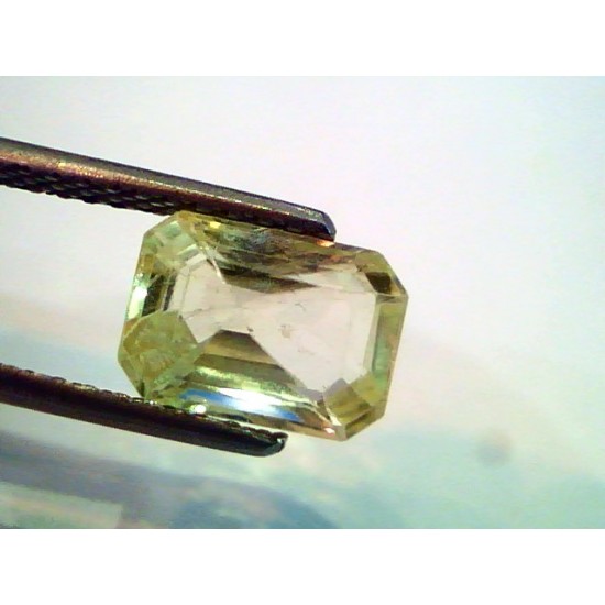 3 Ct Unheated Untreated Natural Ceylon Yellow Sapphire Pukhraj