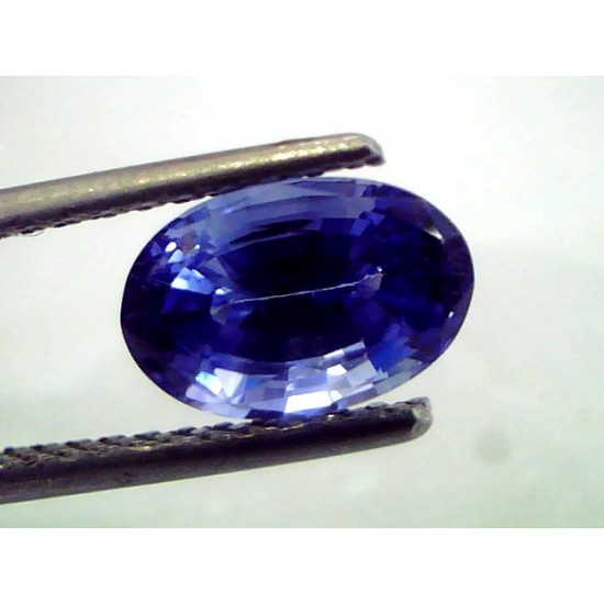 3.01 Ct Rare Unheated Kashmir Origin/Jammu Blue Sapphire (IGI)