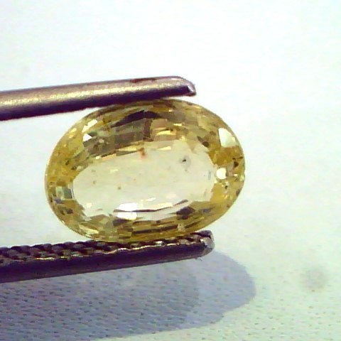 2.99 Ct Unheated Untreated Natural Ceylon Yellow Sapphire