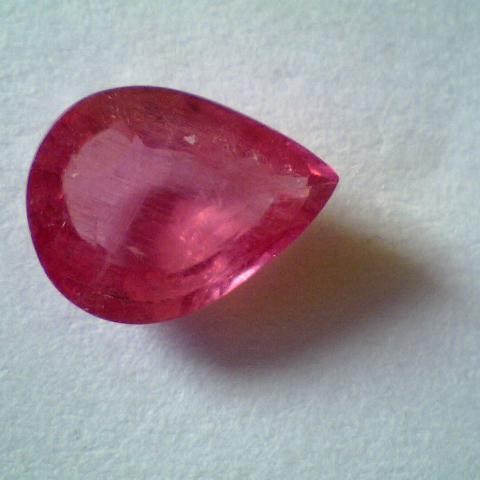 3.10 Ct Pear Shaped Natural New Burma Ruby Gems,Real Manik