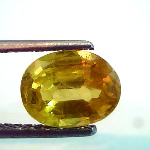 3.12 Ct Natural Yellow Sapphire Pukhraj Jupiter Gemstone(Heated)