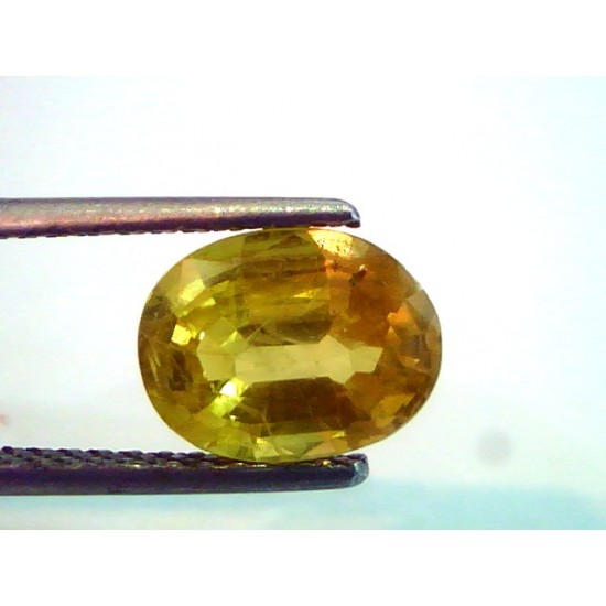 3.12 Ct Natural Yellow Sapphire Pukhraj Jupiter Gemstone(Heated)