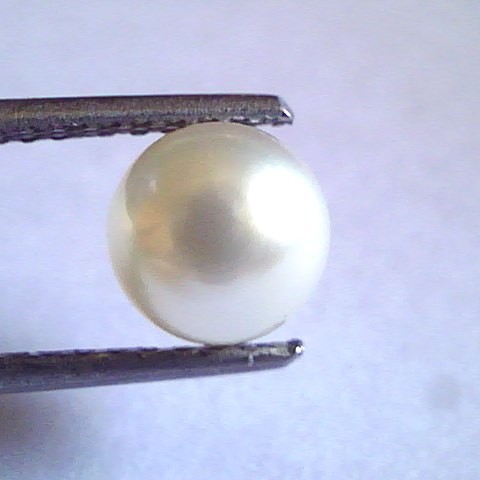 3.12 Ct,6.34 Chaw Natural Basra Pearl,Real Basra Moti Certified