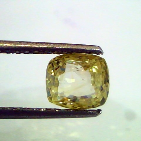 3.15Ct Unheated Untreated Natural Ceylon Yellow Sapphire,Pukhraj