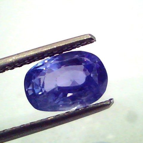 3.28 Ct Unheated Untreated Natural Ceylon Blue Sapphire/Neelam