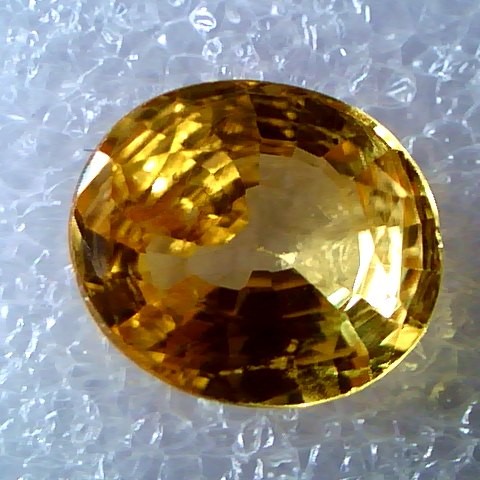 3.29 Ct Untreated Natural Ceylon Yellow Sapphire Gemstone