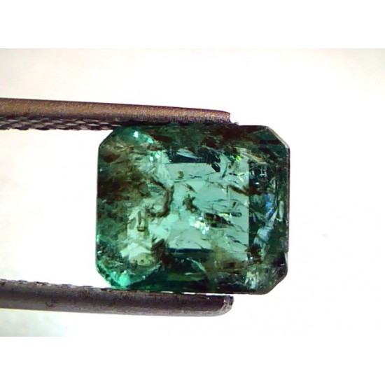 3.25 Ct Untreated Natural Zambian Emerald Panna Mercury Gemstone
