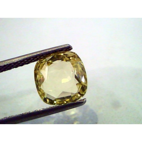 3.25 Ct Unheated Untreated Natural Ceylon Yellow Sapphire Gems
