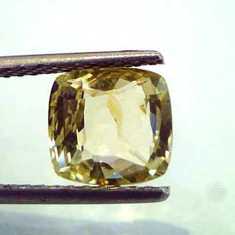 3.25 Ct Unheated Untreted Natural Ceylon Yellow Sapphire/Pukhraj
