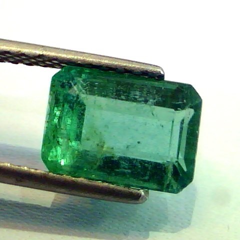 3.30 Ct Unheated Untreated Natural Zambian Emerald Gemstone AAA