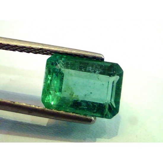 3.30 Ct Unheated Untreated Natural Zambian Emerald Gemstone AAA