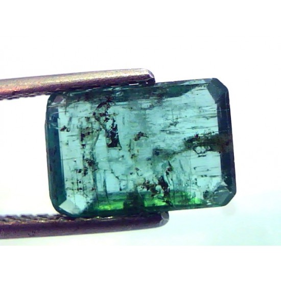 3.23 Ct Untreated Natural Zambian Green Emerald Panna Gemstone