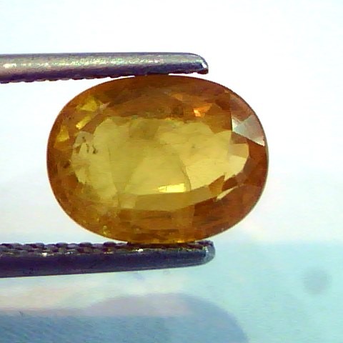 7.00 Ct Natural Yellow Sapphire Pukhraj Jupiter Gemstone(Heated)